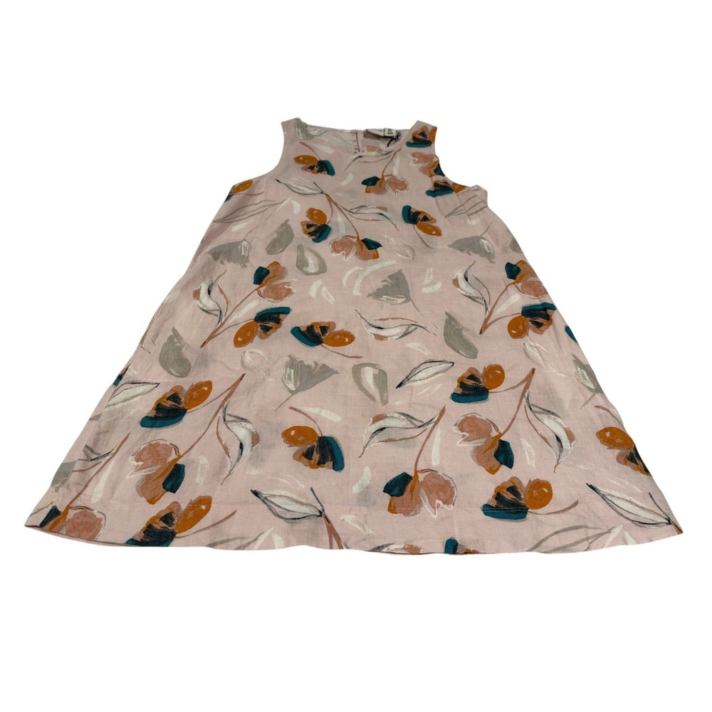 NWT Rachel Zoe 100% Linen Floral Mini Dress Travel Resort Women's M
